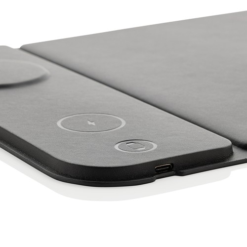 Tapis de souris chargeur 15W 3 en 1 en PU RCS Swiss peak - 5