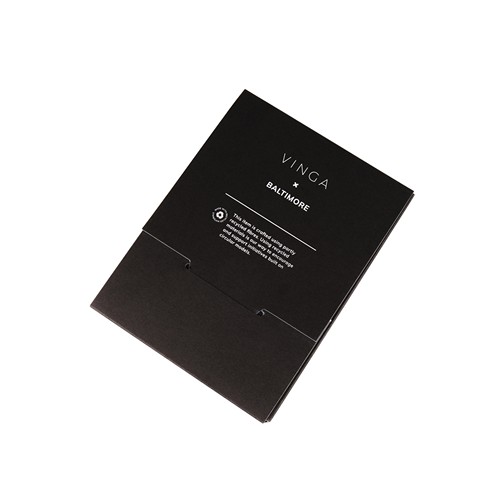 black Funda para pasaporte RFID VINGA Baltimore RCS de poliéster