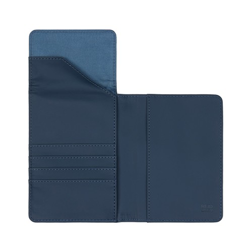 azul marino Funda para pasaporte RFID VINGA Baltimore RCS de poliéster