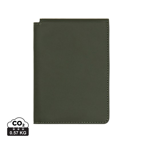 green Funda para pasaporte RFID VINGA Baltimore RCS de poliéster