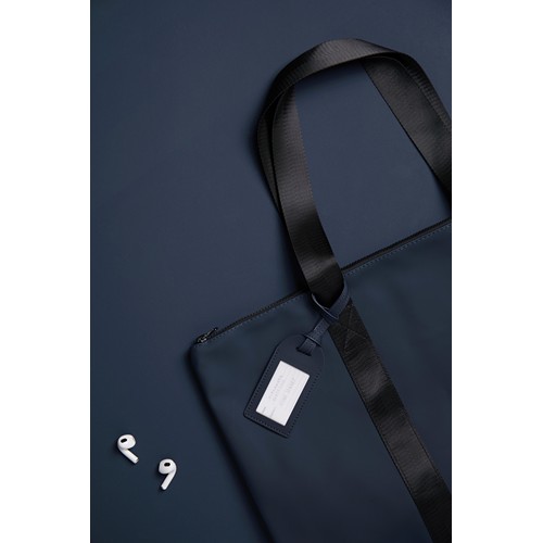 azul marino Etiqueta equipaje VINGA Baltimore poliéster RCS reciclado