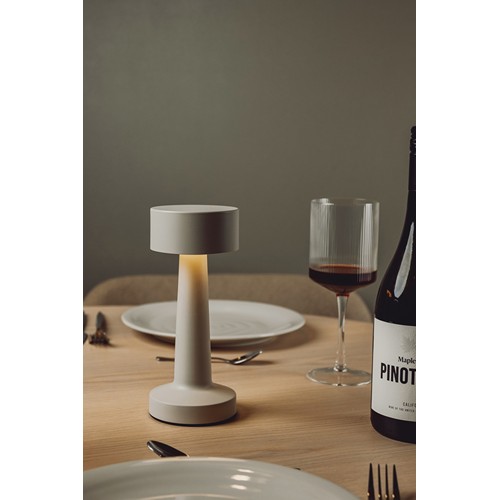 beis Lámpara de mesa VINGA Maris RCS de ABS reciclado
