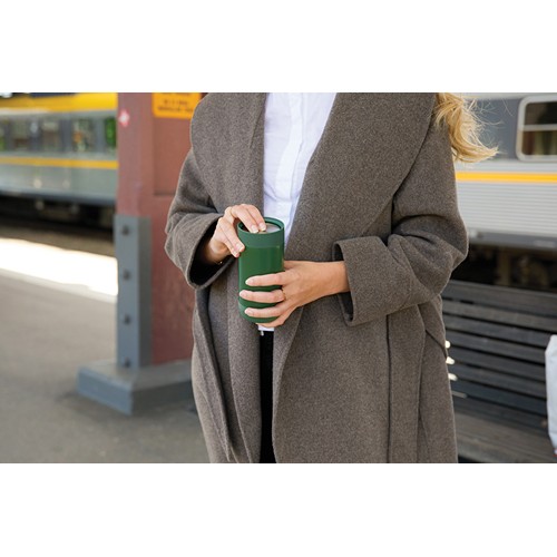 green Taza push VINGA Erie RCS SS reciclada 350 ml