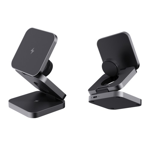 Cargador 15W Terra RCS aluminio reciclado plegable 3 en 1
