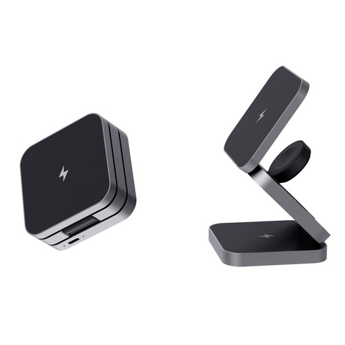 Cargador 15W Terra RCS aluminio reciclado plegable 3 en 1