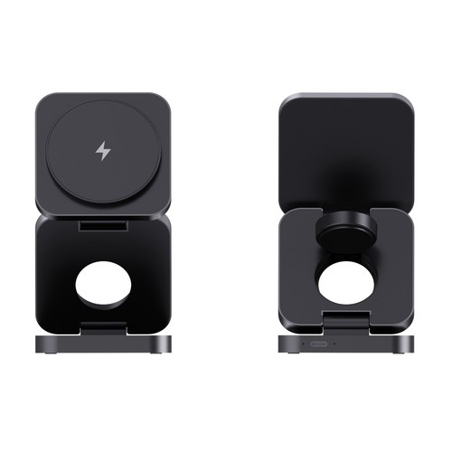 Chargeur 15W pliable 3 en 1 en aluminium recyclé RCS  Terra - 10