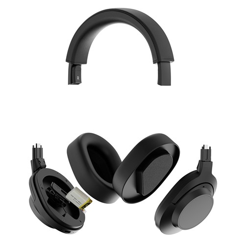 black Auriculares inalámbricos Irvine RCS reciclados y reparables