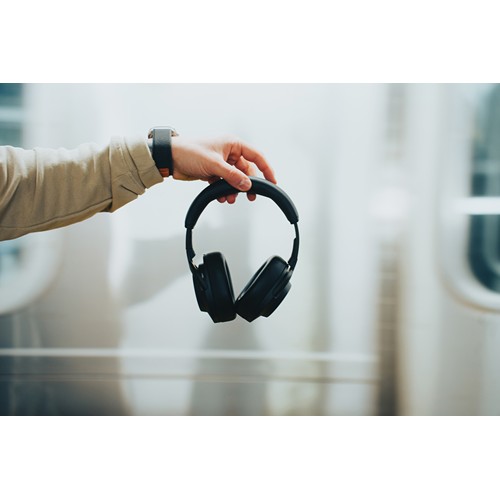 black Auriculares inalámbricos Irvine RCS reciclados y reparables