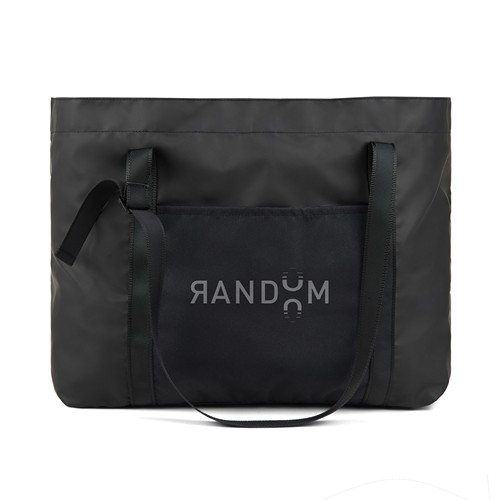 black Bolsa maxi VINGA Livorno poliéster reciclado GRS