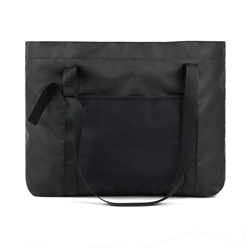 black Bolsa maxi VINGA Livorno poliéster reciclado GRS