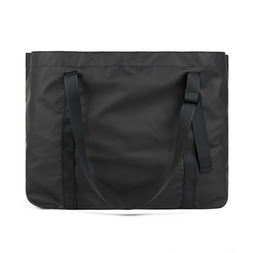 black Bolsa maxi VINGA Livorno poliéster reciclado GRS