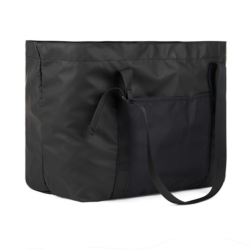 black Bolsa maxi VINGA Livorno poliéster reciclado GRS