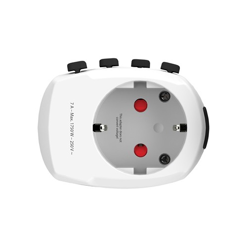 SKROSS Adaptateur de Voyage universel 3-Pôles Pro - 4