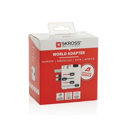 SKROSS Adaptateur de Voyage universel 3-Pôles Pro - 8