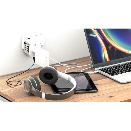 SKROSS Adaptateur de voyage universel MUV 2-Pôles avec USB - 5