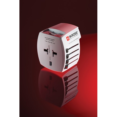SKROSS Adaptateur de voyage universel MUV 2-Pôles avec USB - 7