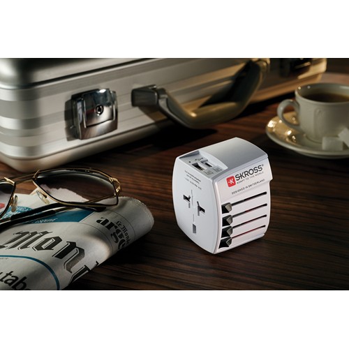 SKROSS Adaptateur de voyage universel MUV 2-Pôles avec USB - 8