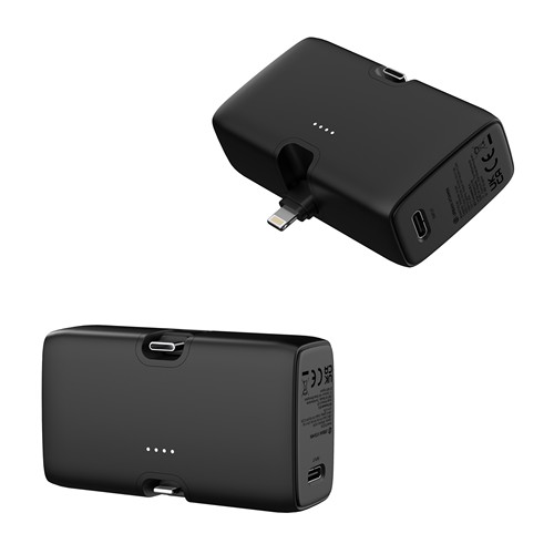 black Powerbank Urban Vitamin Los Angeles plástico reciclado RCS