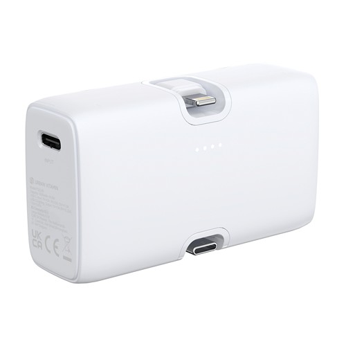 white Powerbank Urban Vitamin Los Angeles plástico reciclado RCS