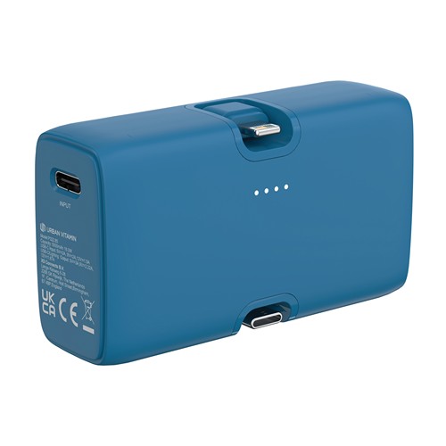 blue Powerbank Urban Vitamin Los Angeles plástico reciclado RCS