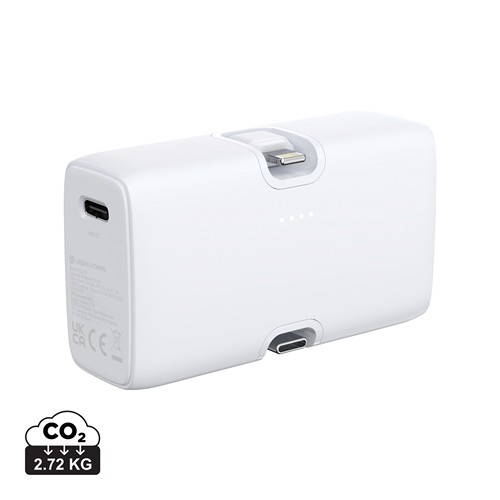 white Powerbank Urban Vitamin Los Angeles plástico reciclado RCS