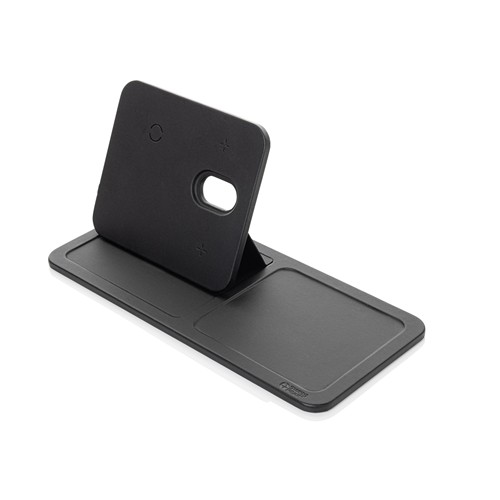 Chargeur de bureau 3 en 1 en PU recyclé RCS Swiss Peak - 2