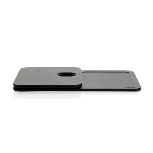 Chargeur de bureau 3 en 1 en PU recyclé RCS Swiss Peak - 7