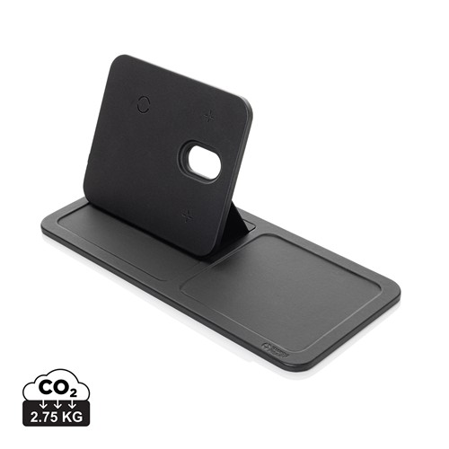 BANDEJA CARGADOR INALÁMBRICO RCS  PU SWISS PEAK 3 EN 1
