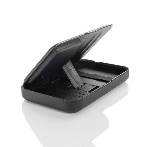 black Estuche viaje reciclado RCS Swiss Peak con cargador 3 en 1