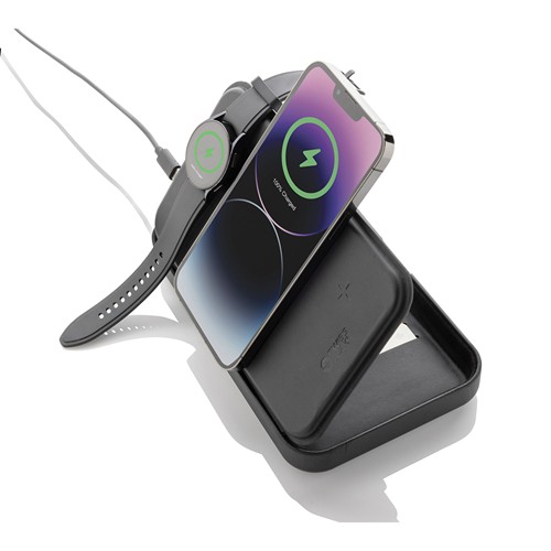 black Estuche viaje reciclado RCS Swiss Peak con cargador 3 en 1