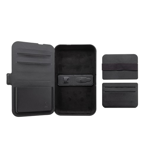 black Estuche viaje reciclado RCS Swiss Peak con cargador 3 en 1