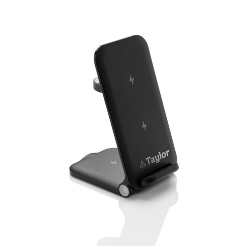 black Cargador Terra 3 en 1 plegable RCS aluminio reciclable 15W