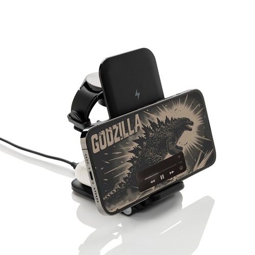 Chargeur 15W 3 en 1 en plastique recyclé RCS Powerpal - 3