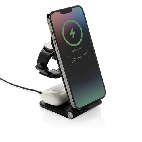 Chargeur 15W 3 en 1 en plastique recyclé RCS Powerpal - 4