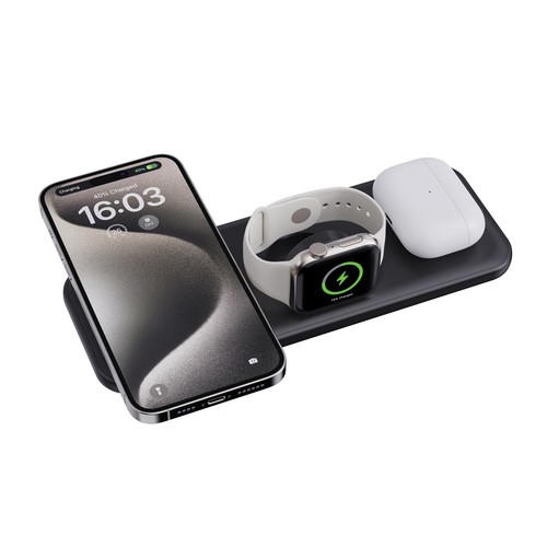 Cargador magnético 3 en 1 RCS Urban Vitamin Torrance 15W