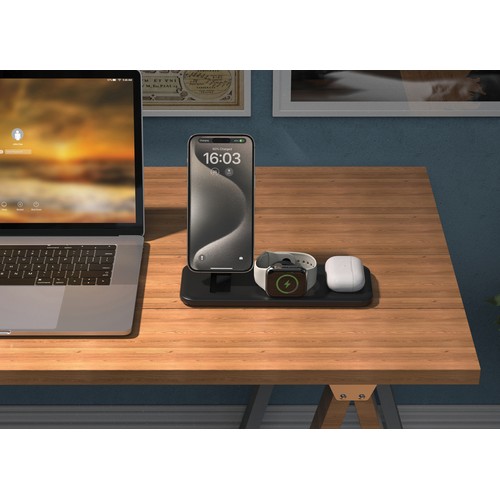 Cargador magnético 3 en 1 RCS Urban Vitamin Torrance 15W