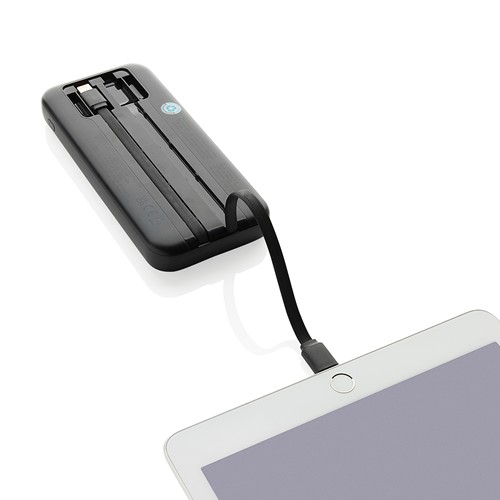 Powerbank 10.000mAh en plastique RCS avec câbles Turbopack - 4
