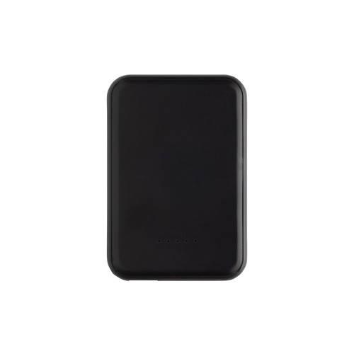 black Powerbank Stellar magnético 5000 mAh y 5W plástico reciclado