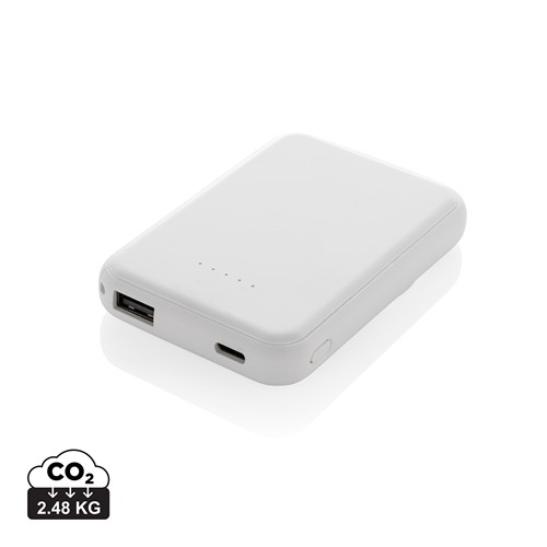 POWERBANK STELLAR MAGNÉTICO 5000 MAH Y 5W PLÁSTICO RECICLADO