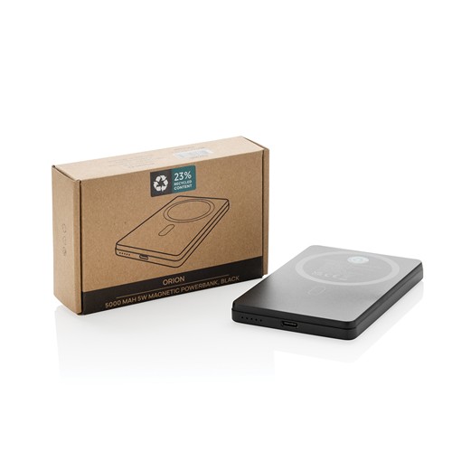 Powerbank 5000mAh et 5W en aluminium recyclé RCS Orion - 11