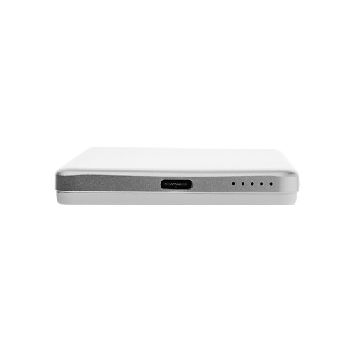 plateado Powerbank Orion magnético 5000 mAh aluminio reciclado RCS