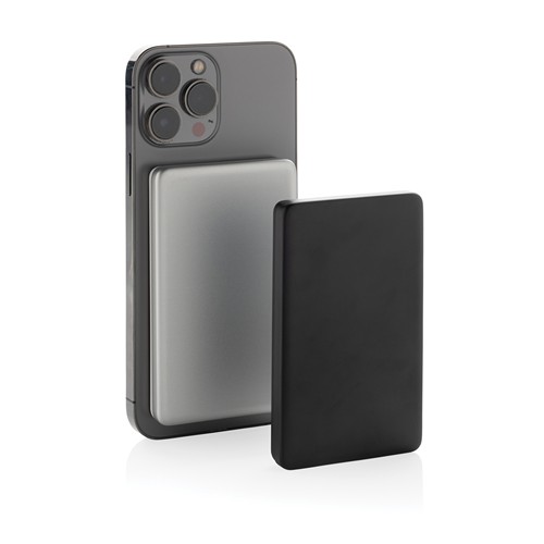 plateado Powerbank Orion magnético 5000 mAh aluminio reciclado RCS