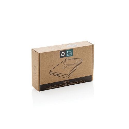 Powerbank 5000mAh et 5W en aluminium recyclé RCS Orion - 12