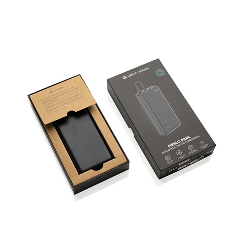 black Batería Menlo Park Urban Vitamin 20W RCS 20.000 mAh