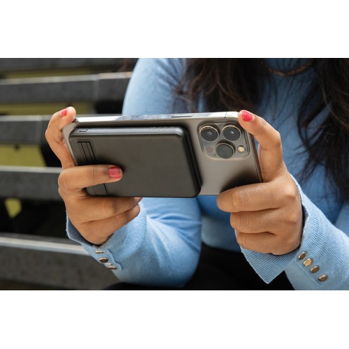 Powerbank magnético bambú Zen RCS de RPET 5.000mAh