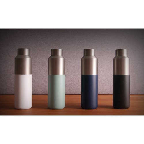 Bouteille d'eau 600ml en acier recyclé certifiée RCS Fluid - 10