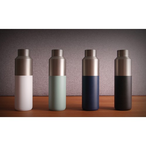 Bouteille d'eau 600ml en acier recyclé certifiée RCS Fluid - 10