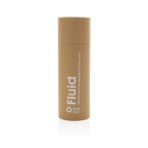 Bouteille d'eau 600ml en acier recyclé certifiée RCS Fluid - 8