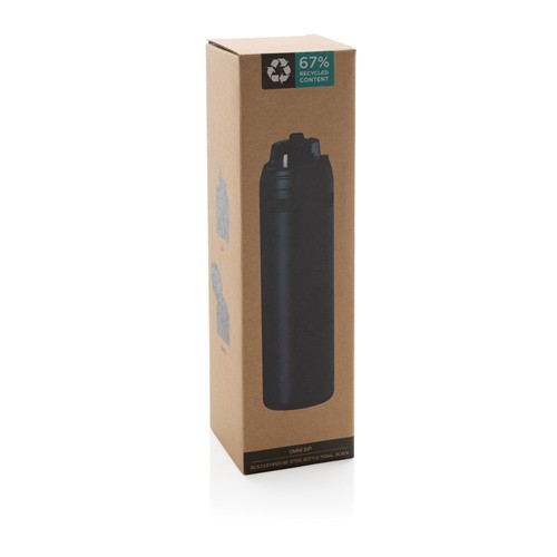 black Botella con cerradura acero certificada Omni Sip RCS 720 ml