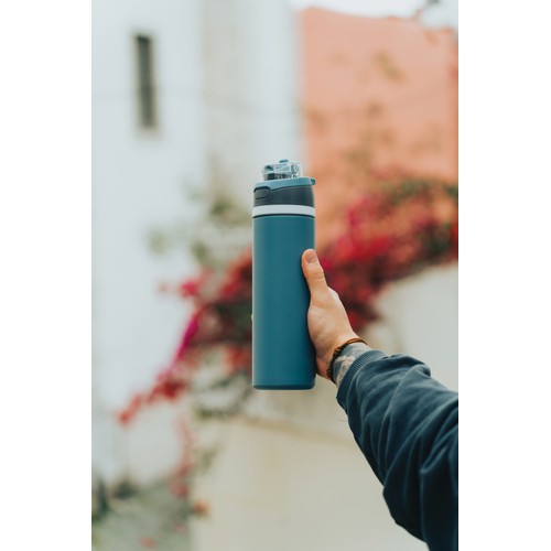 blue Botella con cerradura acero certificada Omni Sip RCS 720 ml